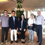 From left to right:
Peter Stipp, former Group Managing Director UBS AG, Raditya Rama (MGT), Sarah Desanty (IBA), Brigitte Schoenenberger, and Dr. Hans Hengartner, after exploring the city of Jakarta at the Shangri-La Hotel on Feb. 18, 2017.