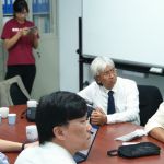 Left to Right, Surjatin Wiriadidjaja (Board of Management IULI), Frank C Lin (Office of International Affairs NFU), Sidney Liu (Aviation Maintenance Training Center NFU), Tutuko Rajogo (rector IULI, Setyo Soekarsono (Lecturer IULI)